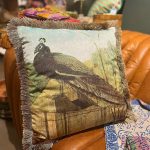 Coussin Paons