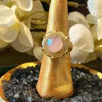 Bague couleur Quartz rose