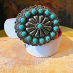 Ceinture rosace Turquoise