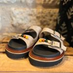 Sandales compensé Zoï avec perles